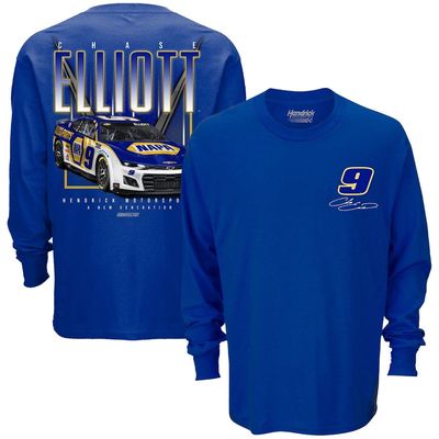 Men's Hendrick Motorsports Team Collection Royal Chase Elliott NAPA Pit Road Long Sleeve T-Shirt
