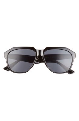 Fifth & Ninth Wynter 58mm Aviator Sunglasses in Black/Black