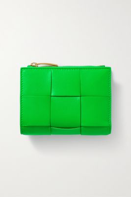 Bottega Veneta - Cassette Intrecciato Leather Wallet - Green