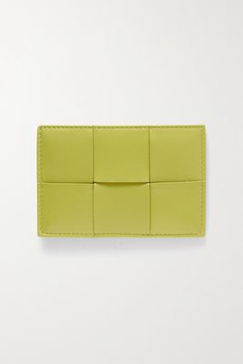 Bottega Veneta - Cassette Intrecciato Leather Cardholder - Green