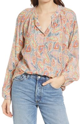 FRNCH Selva Paisley Print Top in Pascal
