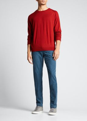 Men's Solid Cashmere Sweater