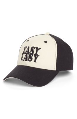 Blood Brother Easy Baseball Cap in Black /Off White