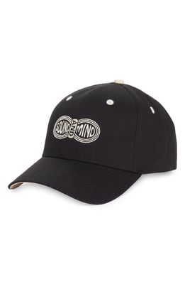 Blood Brother Sound & Mind Baseball Cap in Black /Off White