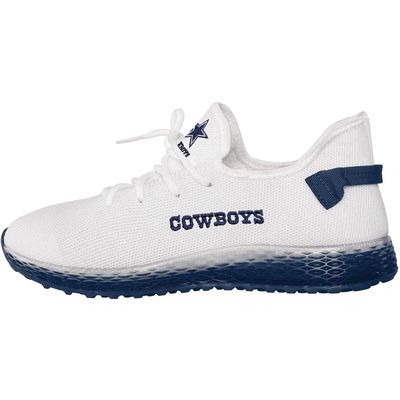 Men's FOCO Dallas Cowboys Gradient Sole Knit Sneakers in White