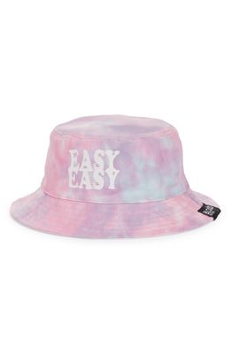 Blood Brother Easy Reversible Tie Dye Cotton Bucket Hat in Tie Dye And White