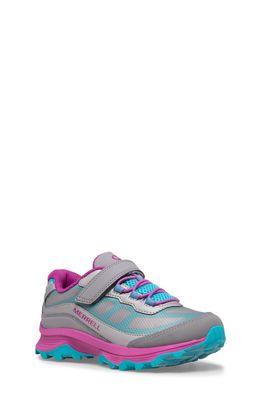 Merrell Moab Speed Low A/C Waterproof Hiking Sneaker in Grey/Silver/Turq