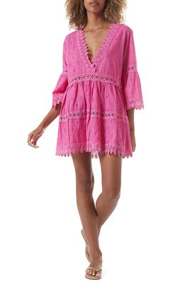 Melissa Odabash Victoria Cover-Up Dress in Hot Pink