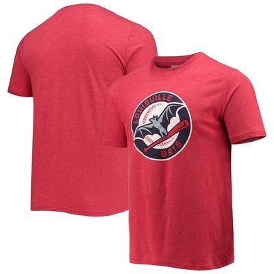 Men's American Needle Red Louisville Bats T-Shirt
