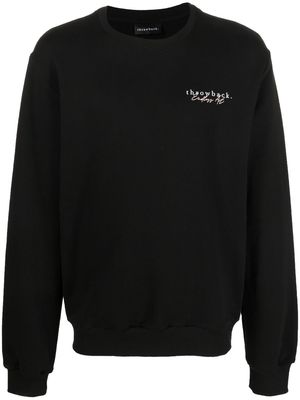 Throwback. graphic-print cotton sweatshirt - Black