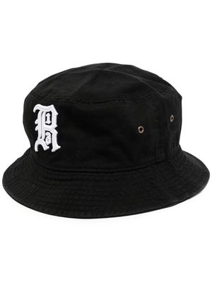R13 embroidered-logo bucket hat - Black