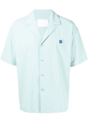 Off Duty Tone smiley patch shirt - Green
