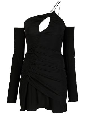 Nº21 cold-shoulder design mini dress - Black