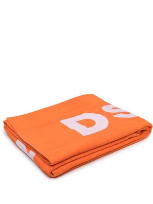 Dsquared2 logo-print cotton towel - Orange