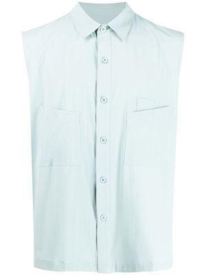 Off Duty sleeveless button fastened shirt - Green