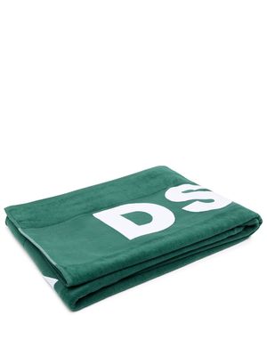 Dsquared2 logo-print cotton towel - Green