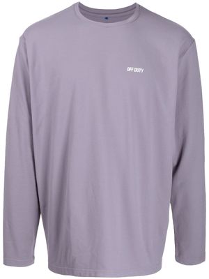 Off Duty long sleeve T-shirt - Purple
