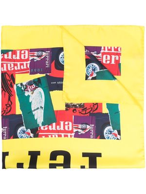 Ferrari silk printed scarf - Yellow