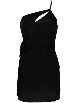 Nº21 one-shoulder fitted dress - Black
