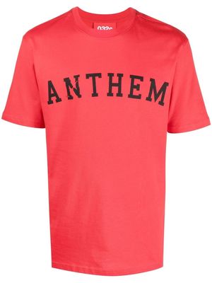 032c slogan-print T-shirt - Red