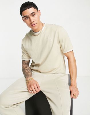 PUMA tailoring tipped T-shirt in spray green - Exclusive to ASOS