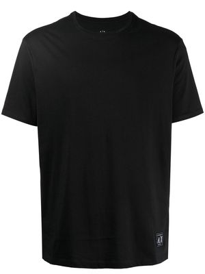 Armani Exchange logo-patch detail T-shirt - Black