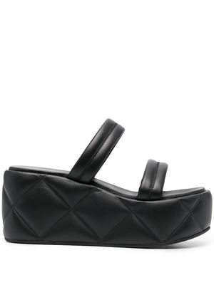 Le Silla platform double-strap sandals - Black