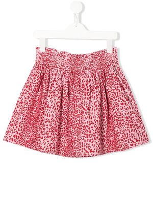 P.A.R.O.S.H. leopard-print skirt - Red