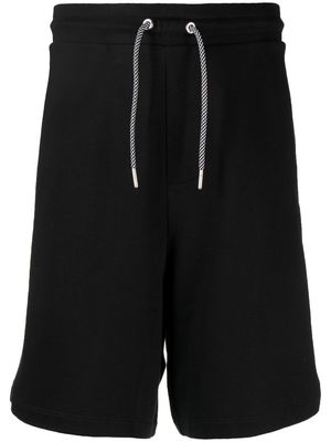 Armani Exchange logo-patch detail shorts - Black