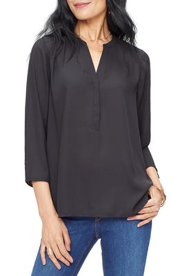 Curves 360 by NYDJ Perfect Blouse in Black
