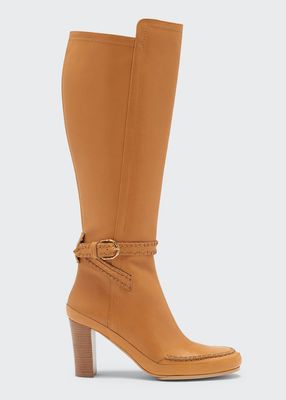 Adler Leather Buckle Tall Boots
