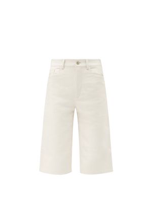 Wandler - Poppy Leather Shorts - Womens - Ivory