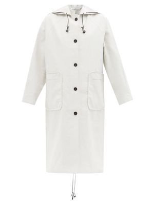 Kassl Editions - Sailor Below Coated-linen Coat - Womens - White
