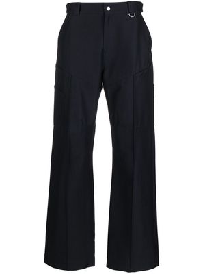 Marine Serre survival wide-leg tailored trousers - Blue