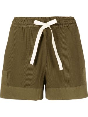 Jil Sander drawstring cotton shorts - Green