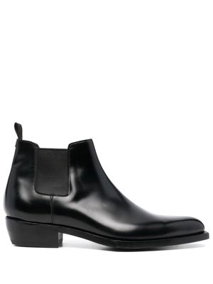 Lidfort pointed-toe leather Chelsea boots - Black
