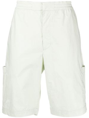 AMBUSH elasticated-waist cotton bermuda shorts - Green