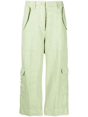 ASPESI cropped straight-leg trousers - Green