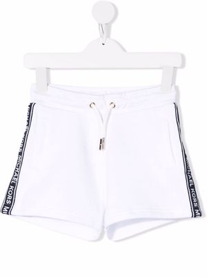 Michael Kors Kids logo stripe shorts - White