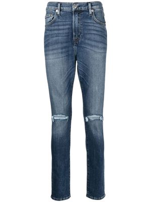 True Religion ripped slim-fit jeans - Blue