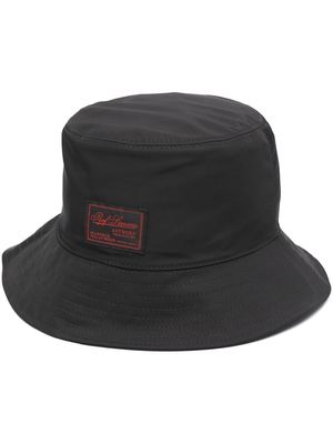 Raf Simons logo-patch bucket hat - Black