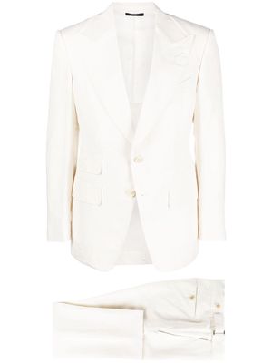 TOM FORD single-breasted two-piece suit - White