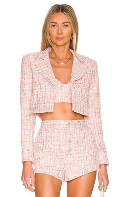 ASSIGNMENT Maribel Cropped Jacket in Pink