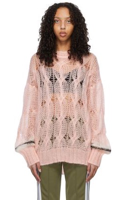 Palm Angels Pink Track Sweater