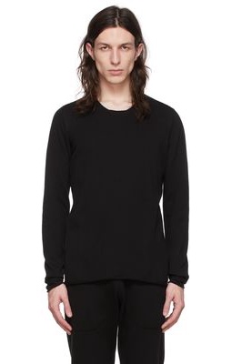Label Under Construction Black Cotton Sweater