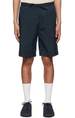 Hugo Navy Cotton Shorts