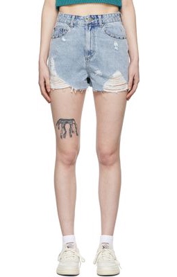 SJYP Blue Denim Shorts