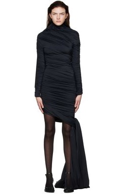 Balenciaga Black Nylon Mini Dress
