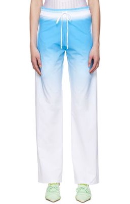 FAL-ASH SSENSE Exclusive Blue & White Polyester Track Pants