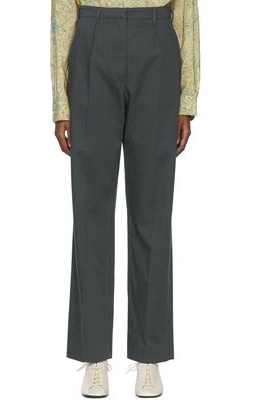 Lemaire Green Cotton Trousers